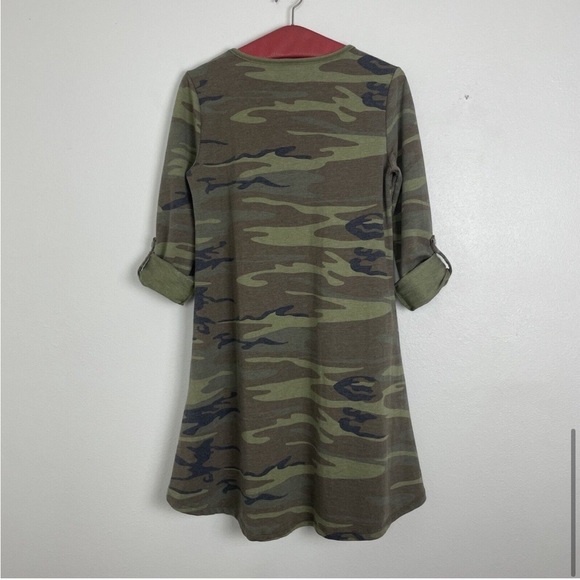 Z Supply Long Sleeve Camo Dress Camouflage Size Small - Picture 11 of 16